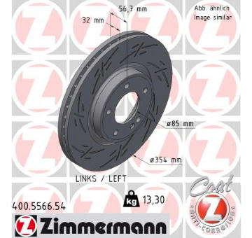 Brzdový kotouč ZIMMERMANN 400.5566.54