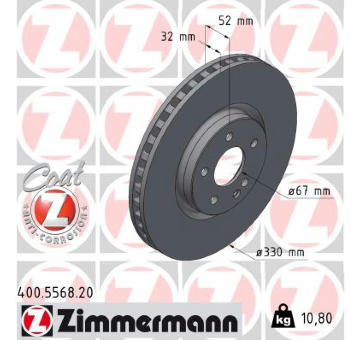 Brzdový kotouč ZIMMERMANN 400.5568.20