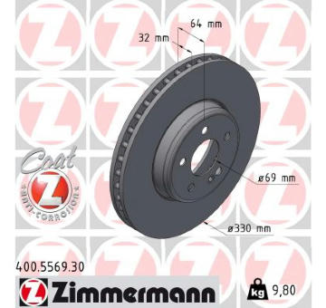 Brzdový kotouč ZIMMERMANN 400.5569.30