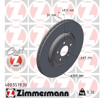 Brzdový kotouč ZIMMERMANN 400.5579.30