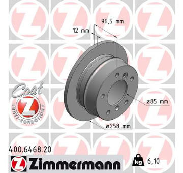 Brzdový kotouč ZIMMERMANN 400.6468.20