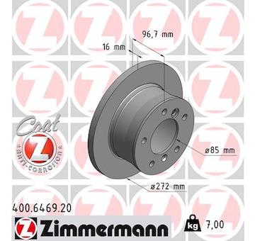 Brzdový kotouč ZIMMERMANN 400.6469.20