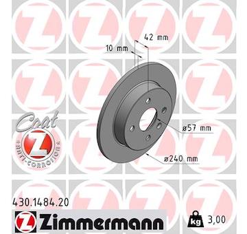 Brzdový kotouč ZIMMERMANN 430.1484.20