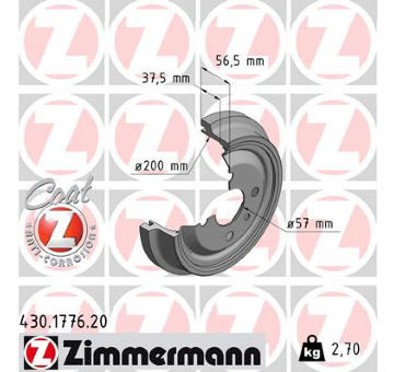 Brzdový buben ZIMMERMANN 430.1776.20