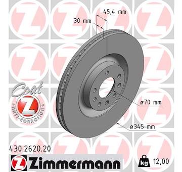 Brzdový kotouč ZIMMERMANN 430.2620.20