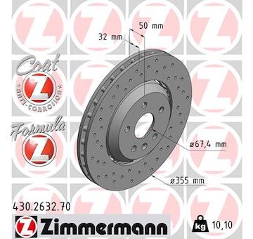 Brzdový kotouč ZIMMERMANN 430.2632.70