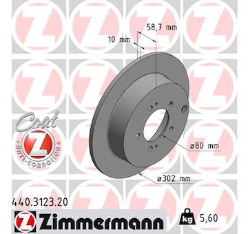 Brzdový kotouč ZIMMERMANN 440.3123.20