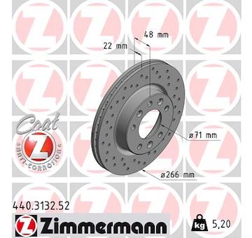 Brzdový kotouč ZIMMERMANN 440.3132.52