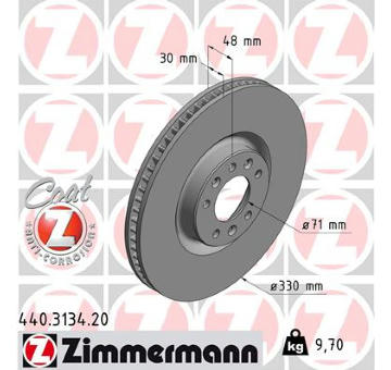 Brzdový kotouč ZIMMERMANN 440.3134.20