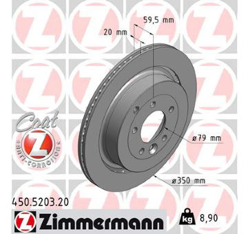 Brzdový kotúč ZIMMERMANN 450.5203.20