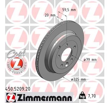 Brzdový kotouč ZIMMERMANN 450.5209.20