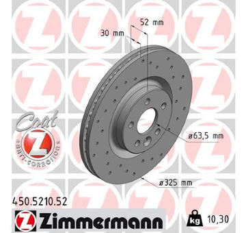 Brzdový kotouč ZIMMERMANN 450.5210.52