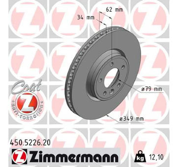 Brzdový kotouč ZIMMERMANN 450.5226.20