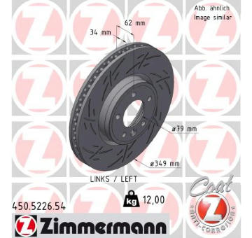 Brzdový kotouč ZIMMERMANN 450.5226.54