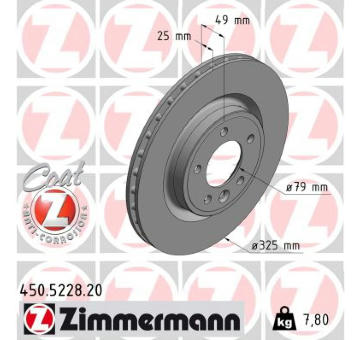 Brzdový kotouč ZIMMERMANN 450.5228.20