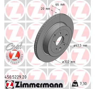 Brzdový kotouč ZIMMERMANN 450.5229.20