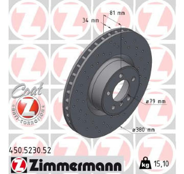 Brzdový kotouč ZIMMERMANN 450.5230.52