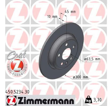 Brzdový kotouč ZIMMERMANN 450.5234.30
