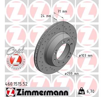 Brzdový kotouč ZIMMERMANN 460.1515.52