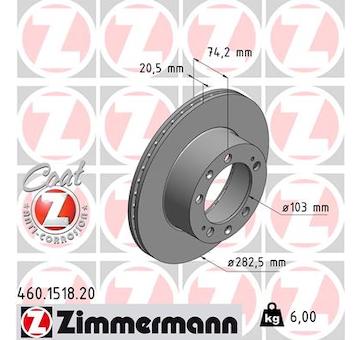 Brzdový kotouč ZIMMERMANN 460.1518.20