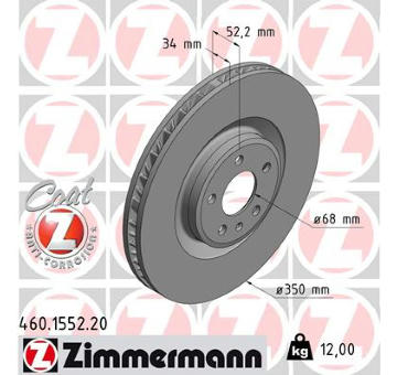 Brzdový kotouč ZIMMERMANN 460.1552.20