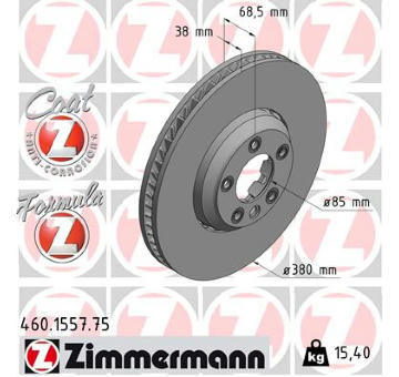 Brzdový kotouč ZIMMERMANN 460.1557.75