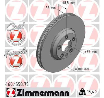 Brzdový kotouč ZIMMERMANN 460.1558.75