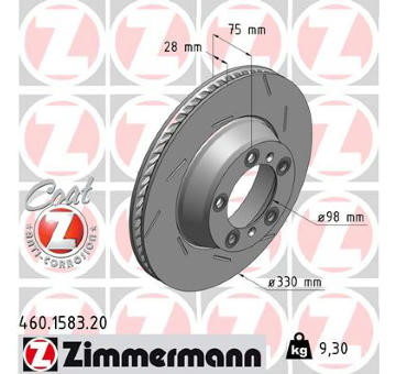 Brzdový kotouč ZIMMERMANN 460.1583.20