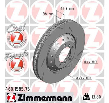 Brzdový kotouč ZIMMERMANN 460.1585.75