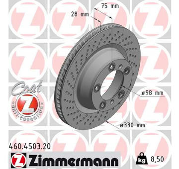 Brzdový kotouč ZIMMERMANN 460.4503.20