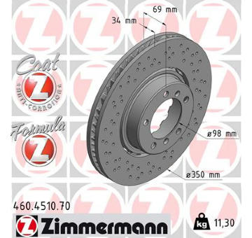 Brzdový kotouč ZIMMERMANN 460.4510.70