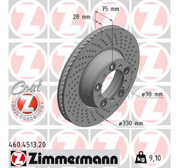 Brzdový kotouč ZIMMERMANN 460.4513.20