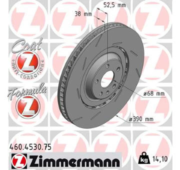 Brzdový kotouč ZIMMERMANN 460.4530.75