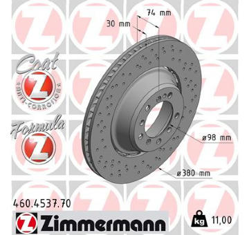 Brzdový kotouč ZIMMERMANN 460.4537.70