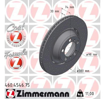 Brzdový kotouč ZIMMERMANN 460.4546.75