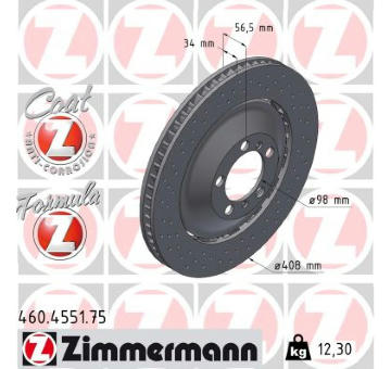 Brzdový kotouč ZIMMERMANN 460.4551.75