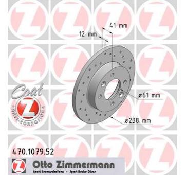 Brzdový kotouč ZIMMERMANN 470.1079.52