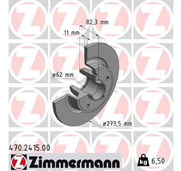 Brzdový kotouč ZIMMERMANN 470.2415.00