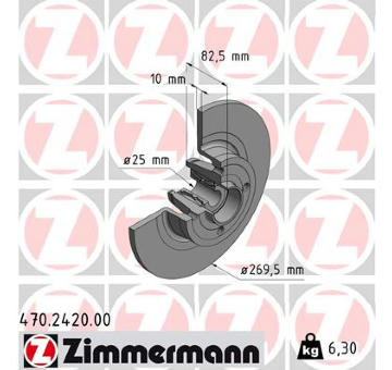 Brzdový kotouč ZIMMERMANN 470.2420.00