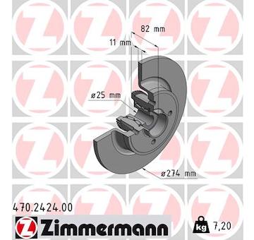 Brzdový kotouč ZIMMERMANN 470.2424.00