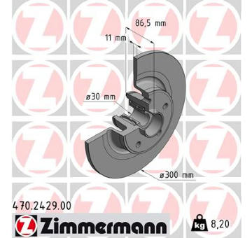 Brzdový kotouč ZIMMERMANN 470.2429.00