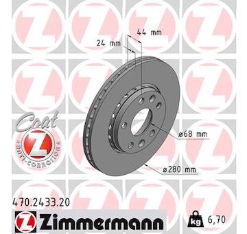 Brzdový kotouč ZIMMERMANN 470.2433.20