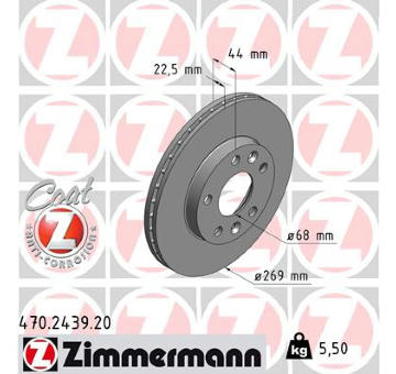 Brzdový kotouč ZIMMERMANN 470.2439.20