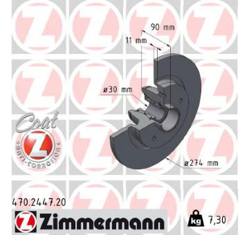 Brzdový kotouč ZIMMERMANN 470.2447.20