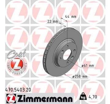 Brzdový kotouč ZIMMERMANN 470.5403.20