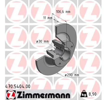 Brzdový kotouč ZIMMERMANN 470.5404.00