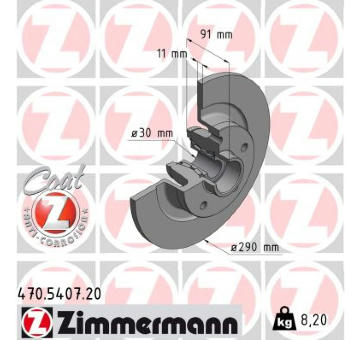 Brzdový kotouč ZIMMERMANN 470.5407.20