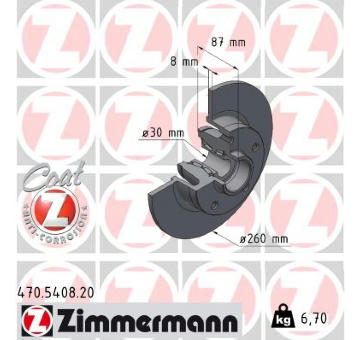 Brzdový kotúč ZIMMERMANN 470.5408.20