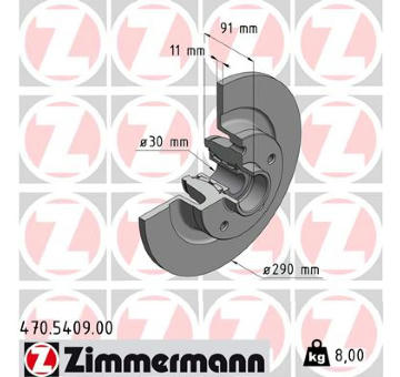 Brzdový kotouč ZIMMERMANN 470.5409.00