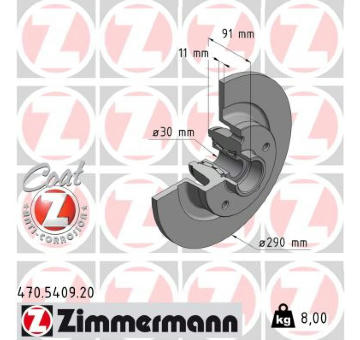 Brzdový kotouč ZIMMERMANN 470.5409.20